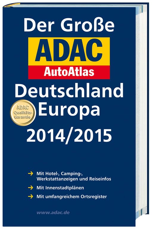 Großer ADAC AutoAtlas 2014/2015, Deutschland 1:300 000, Europa 1:750 000: Mit Hotel-, Camping-, Wekstattanzeigen und Reiseinfos, mit Innstadtplänen, mit umfangreichem Ortsregister Leisure, Home & Garden