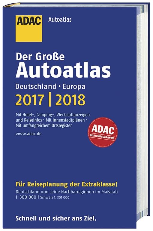 Großer ADAC Autoatlas 2017/2018, Deutschland 1:300 000, Europa 1:750 000 (ADAC Atlanten) Leisure, Home & Garden