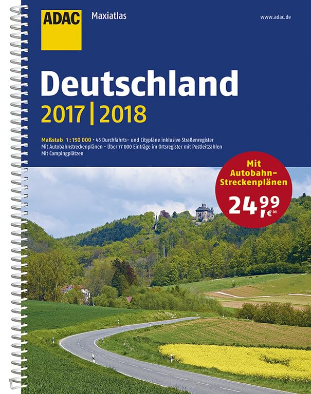 Product Image: ADAC Maxiatlas Deutschland 2017/2018 1:150 000