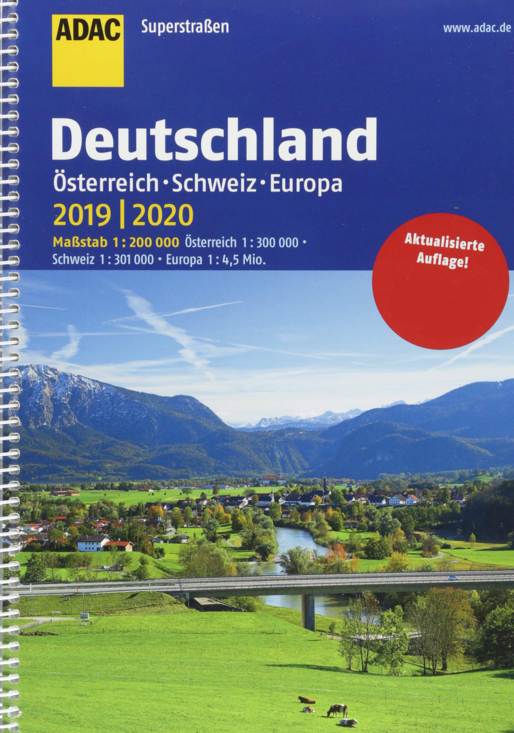 ADAC Superstraßen Deutschland, Österreich, Schweiz & Europa 2019/2020 1:200 000 Leisure, Home & Garden