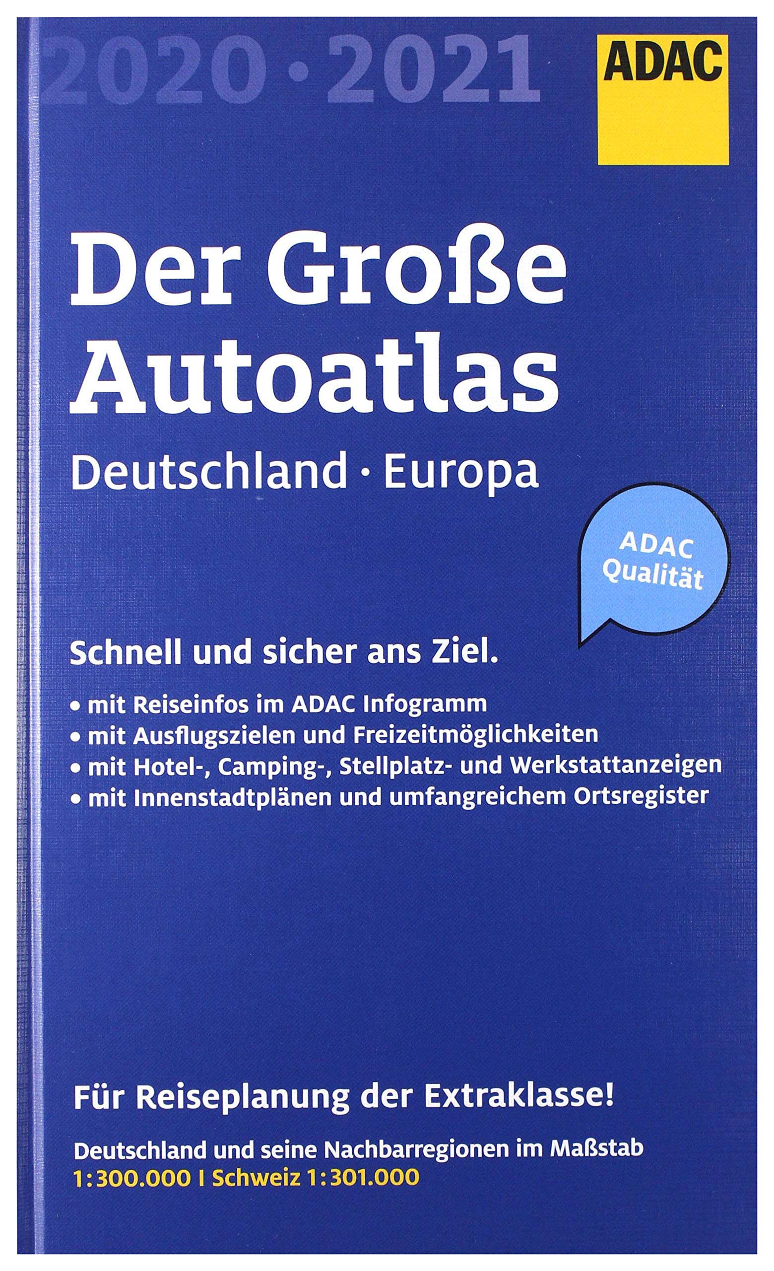 Großer ADAC Autoatlas 2020/2021, Deutschland 1:300 000, Europa 1:750 000 (ADAC Atlanten) Leisure, Home & Garden