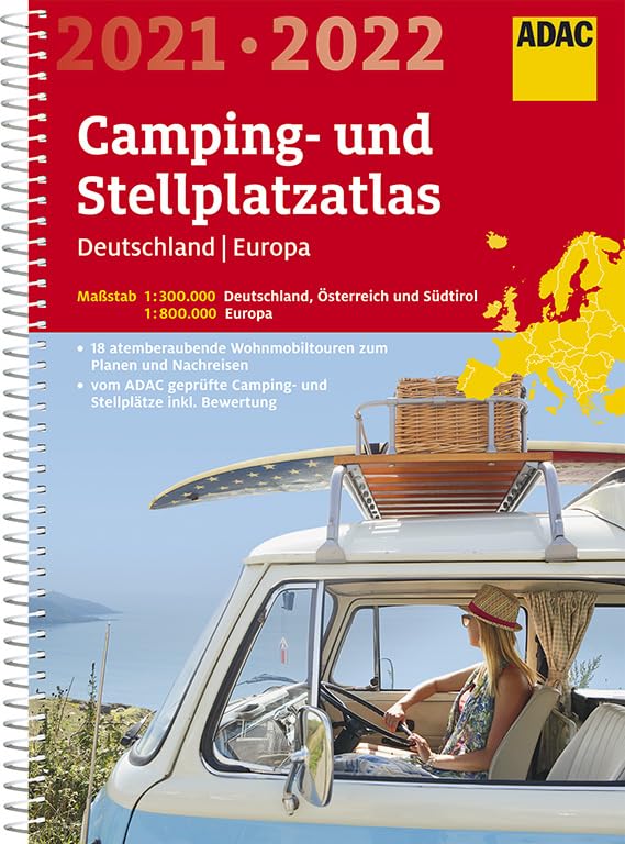 ADAC Camping- und Stellplatzatlas Deutschland/Europa 2021/2022 Leisure, Home & Garden