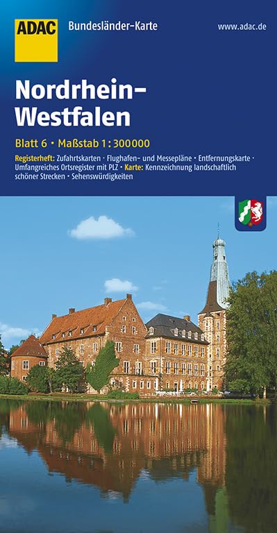 ADAC BundesländerKarte Deutschland 06. Nordrhein-Westfalen 1 : 300 000 Leisure, Home & Garden