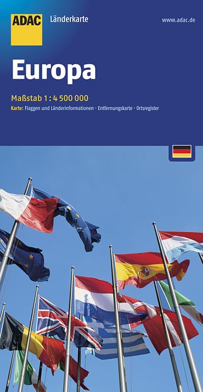ADAC Länderkarte Europa 1:4 500 000 Leisure, Home & Garden