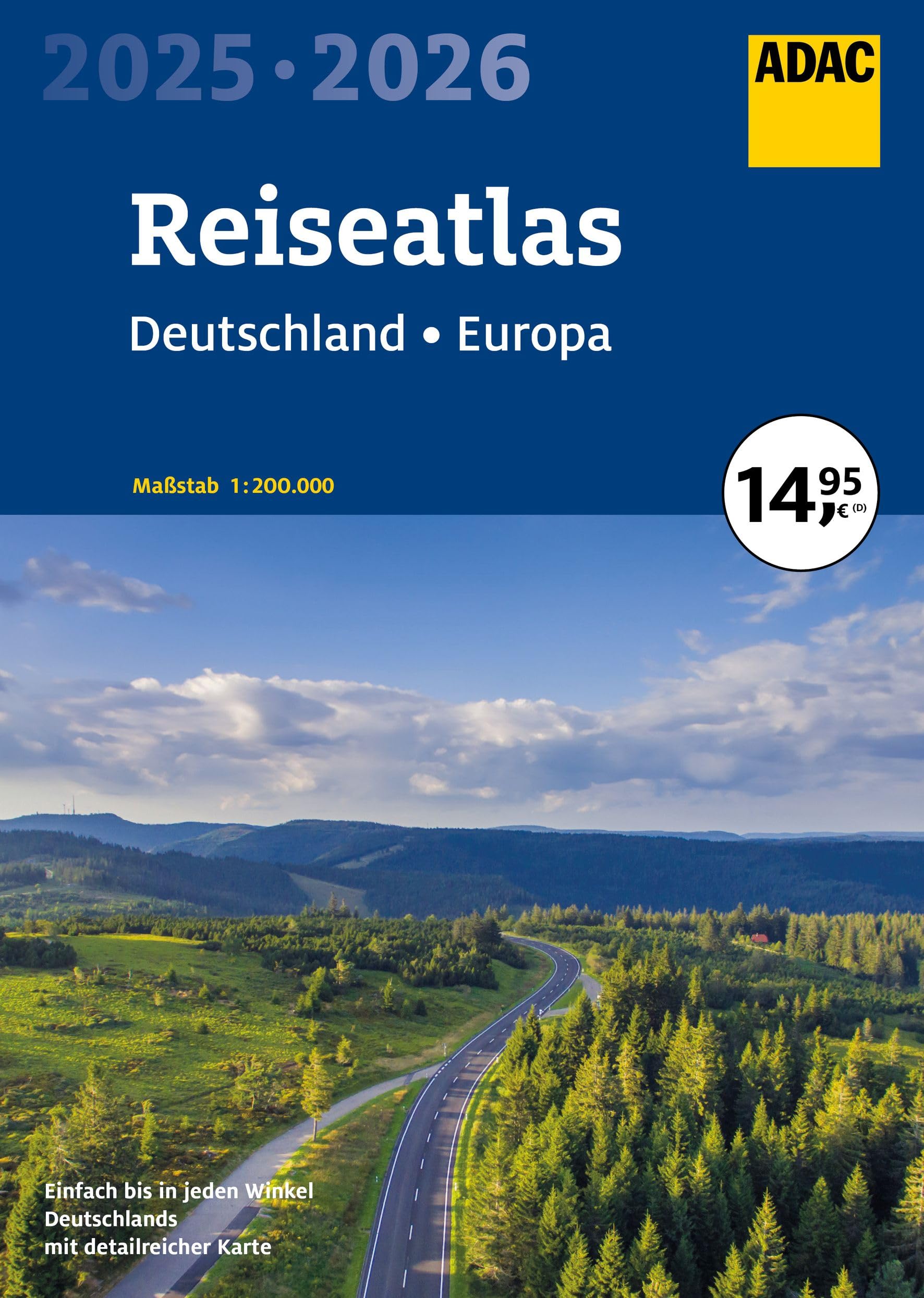 ADAC Reiseatlas 2025/2026 Deutschland 1:200.000, Europa 1:4,5 Mio. Leisure, Home & Garden