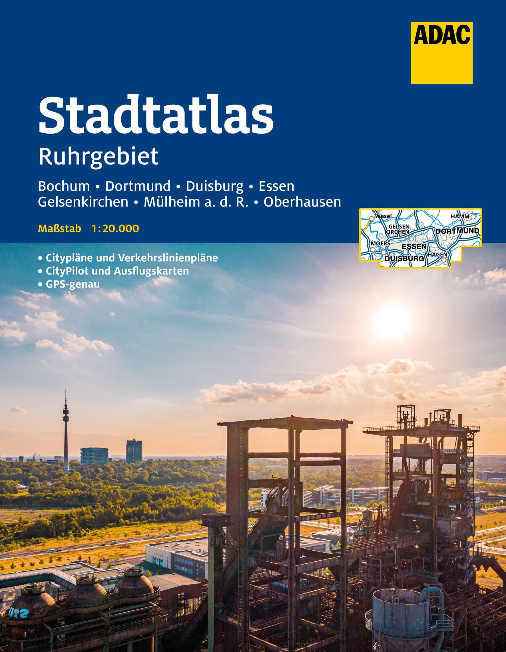ADAC Stadtatlas Ruhrgebiet 1:20.000 Leisure, Home & Garden