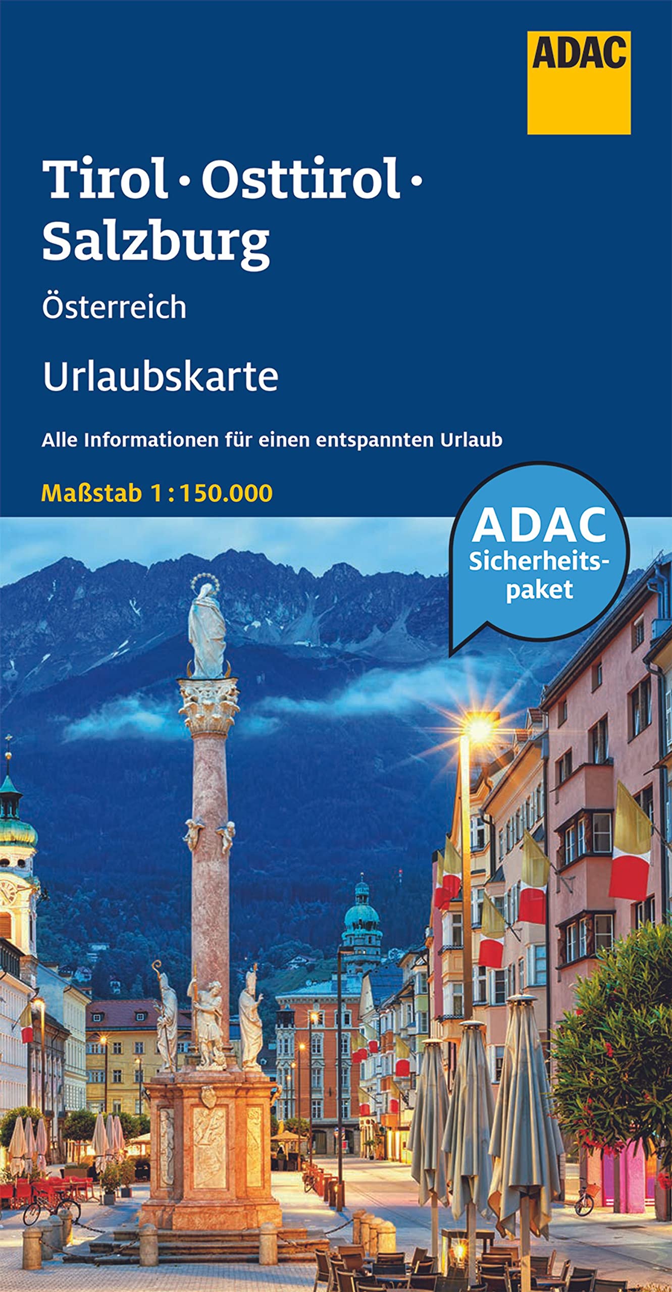 ADAC Urlaubskarte Österreich 05 Tirol, Osttirol, Salzburg 1:150.000 Leisure, Home & Garden