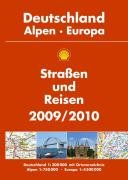Shell Straßen & Reisen Deutschland, Alpen, Europa 2009/2010: Deutschland 1:300.000 mit Ortsverzeichnis, Alpen 1:750.000, Europa 1:4.500.000 Maps & Plans