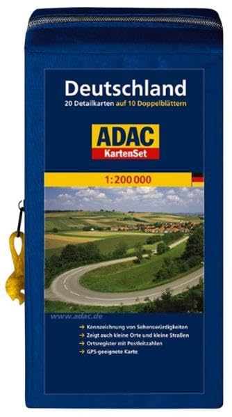 ADAC StraßenKarte Deutschland in Kartentasche (ADAC AutoKarten Deutschland 1:200 000) Leisure, Home & Garden