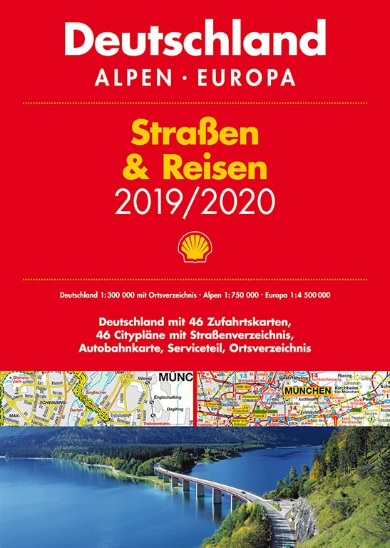 Shell Straßen & Reisen 2019/20 Deutschland 1:300.000, Alpen, Europa (Shell Atlanten) Leisure, Home & Garden