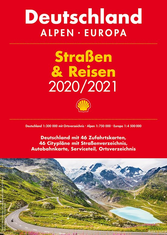 Shell Straßen & Reisen 2020/2021 1:300.000: Deutschland, Alpen, Europa (Shell Atlanten) Leisure, Home & Garden
