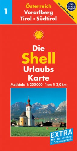 Vorarlberg, Tirol, Südtirol: 1:200000; GPS-geeignet: Mit Reiseführer und Ortsverzeichnis. GPS-geeignet. Mit Kennzeichnung v. Sehenswürdigkeiten, ... Nationalparks (Shell Urlaubskarte Österreich) Leisure, Home & Garden