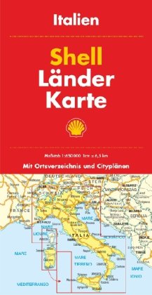 Shell Länderkarte Italien 1:650.000: Mit Cityplänen Maps & Plans