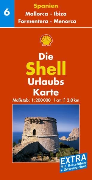 Mallorca, Ibiza, Formentera, Menorca: 1:200000: Mit Reiseführer u. Ortsverz. (Shell Urlaubskarte Spanien /Portugal) Leisure, Home & Garden