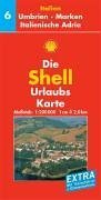 Umbrien, Marken, Italienische Adria: 1:200000: Mit Reiseführer und Ortsverzeichnis. Mit Kennzeichnung v. Sehenswürdigkeiten, landschaftlich schönen ... u. Nationalparks (Shell Urlaubskarte Italien) Leisure, Home & Garden