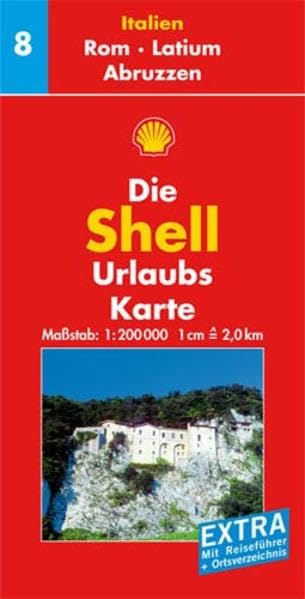 Rom, Latium, Abruzzen: 1:200000: Mit Reiseführer und Ortsverzeichnis. Mit Kennzeichnung v. Sehenswürdigkeiten, landschaftlich schönen Strecken sowie ... u. Nationalparks (Shell Urlaubskarte Italien) Leisure, Home & Garden