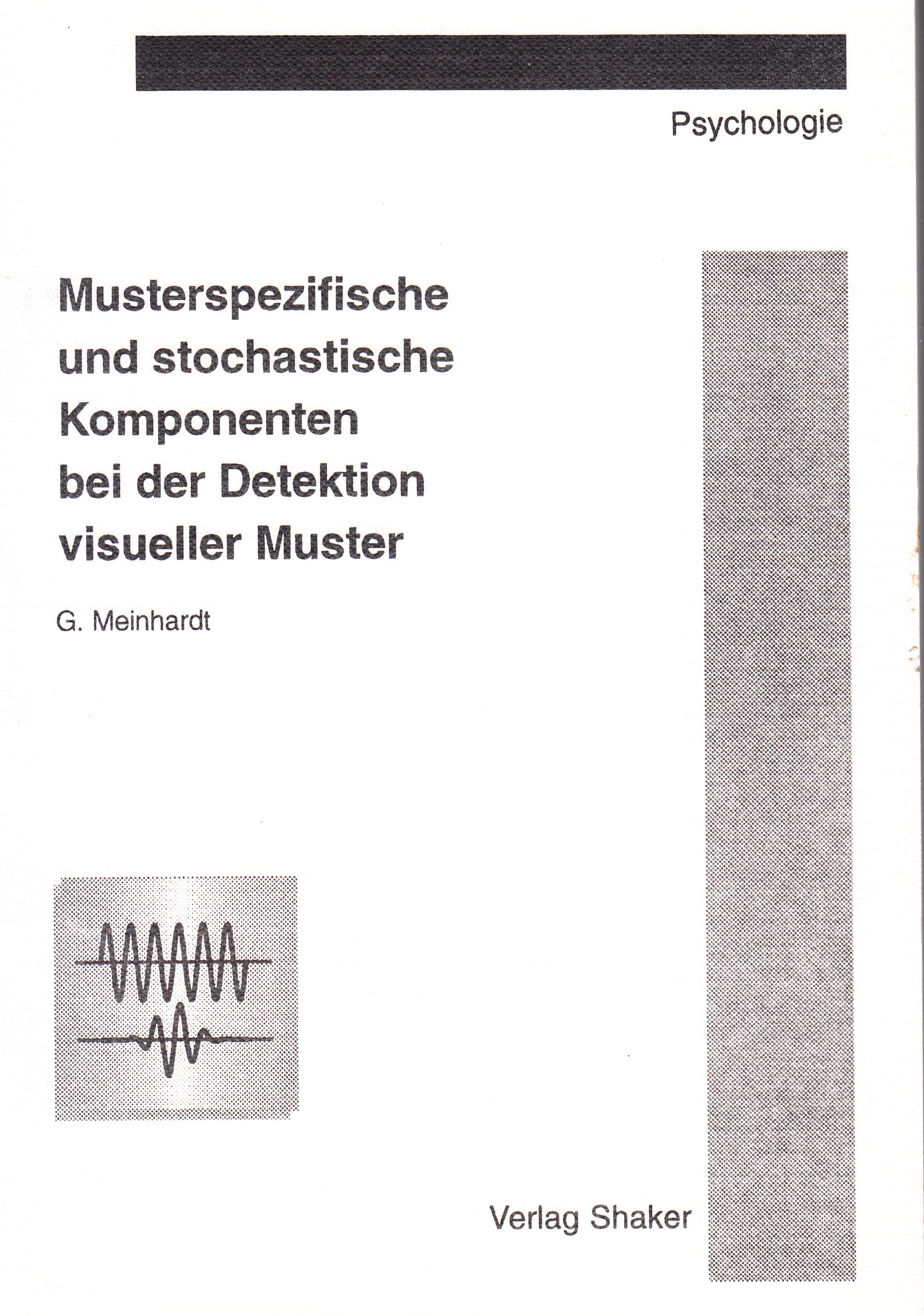 Musterspezifische und stochastische Komponenten bei der Detektion visueller Muster Books