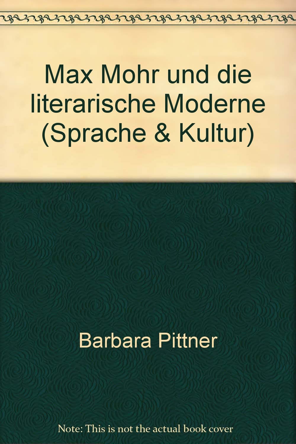 Max Mohr und die literarische Moderne Books