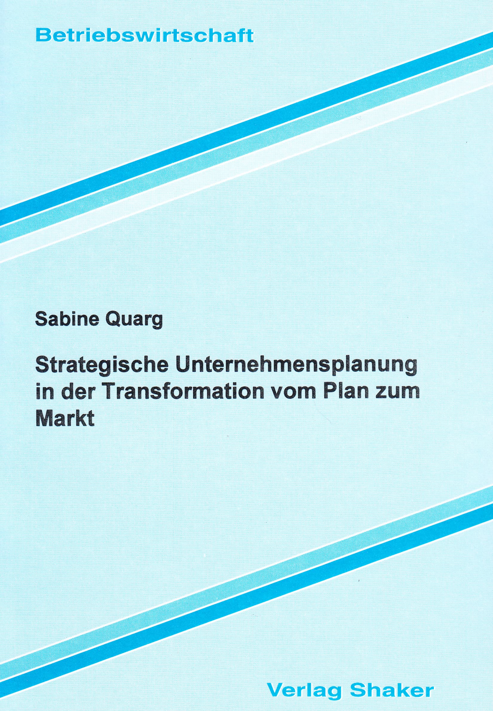 Strategische Unternehmensplanung in der Transformation Books