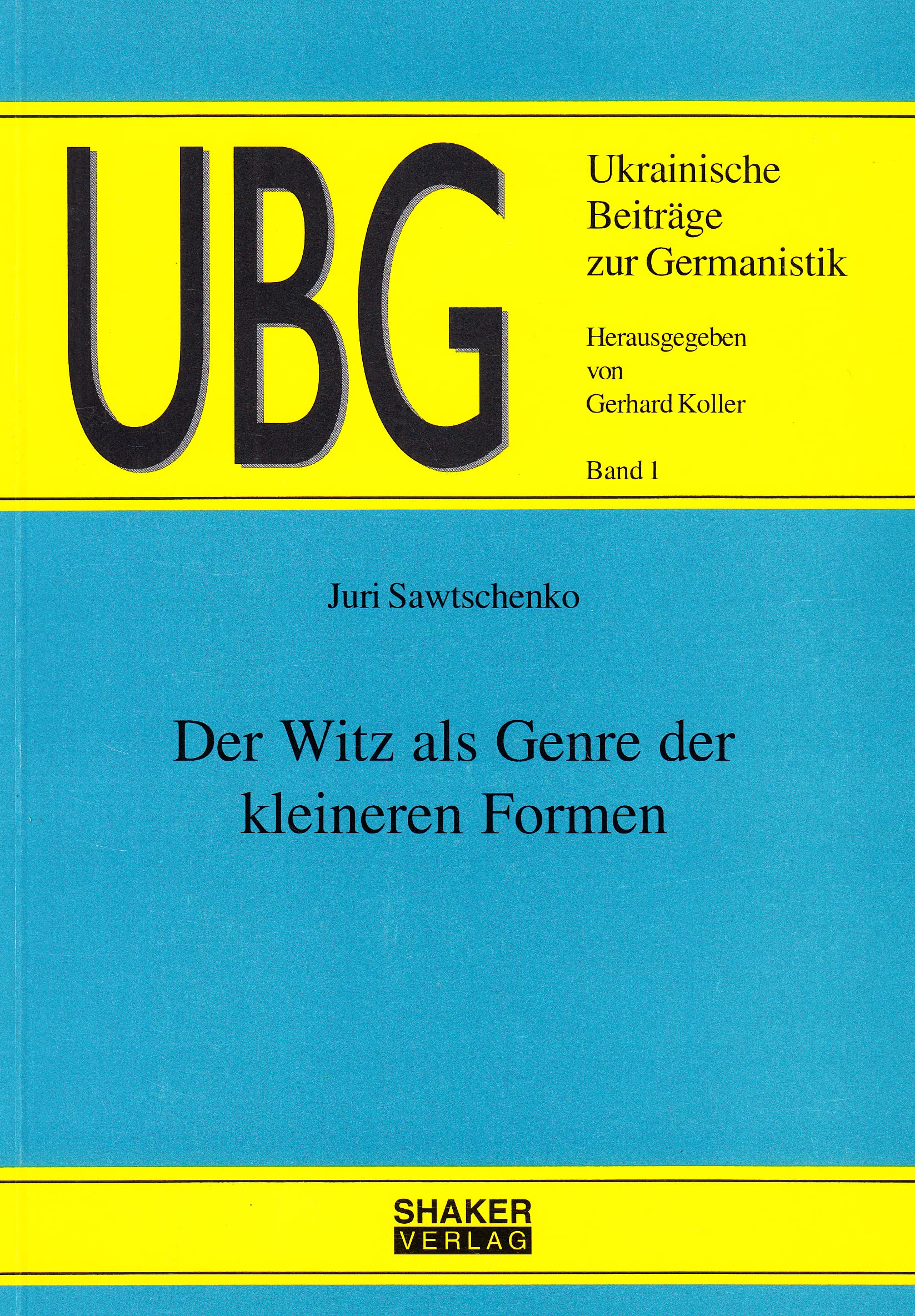 Der Witz als Genre der kleineren Formen Professional & Reference Books