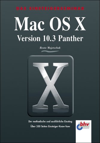 Mac OS X Version 10.3 Panther Books