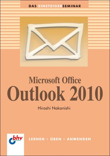 Microsoft Office Outlook 2010 Computer Science Books