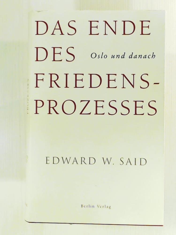 Das Ende des Friedensprozesses: Oslo und danach Politics & History