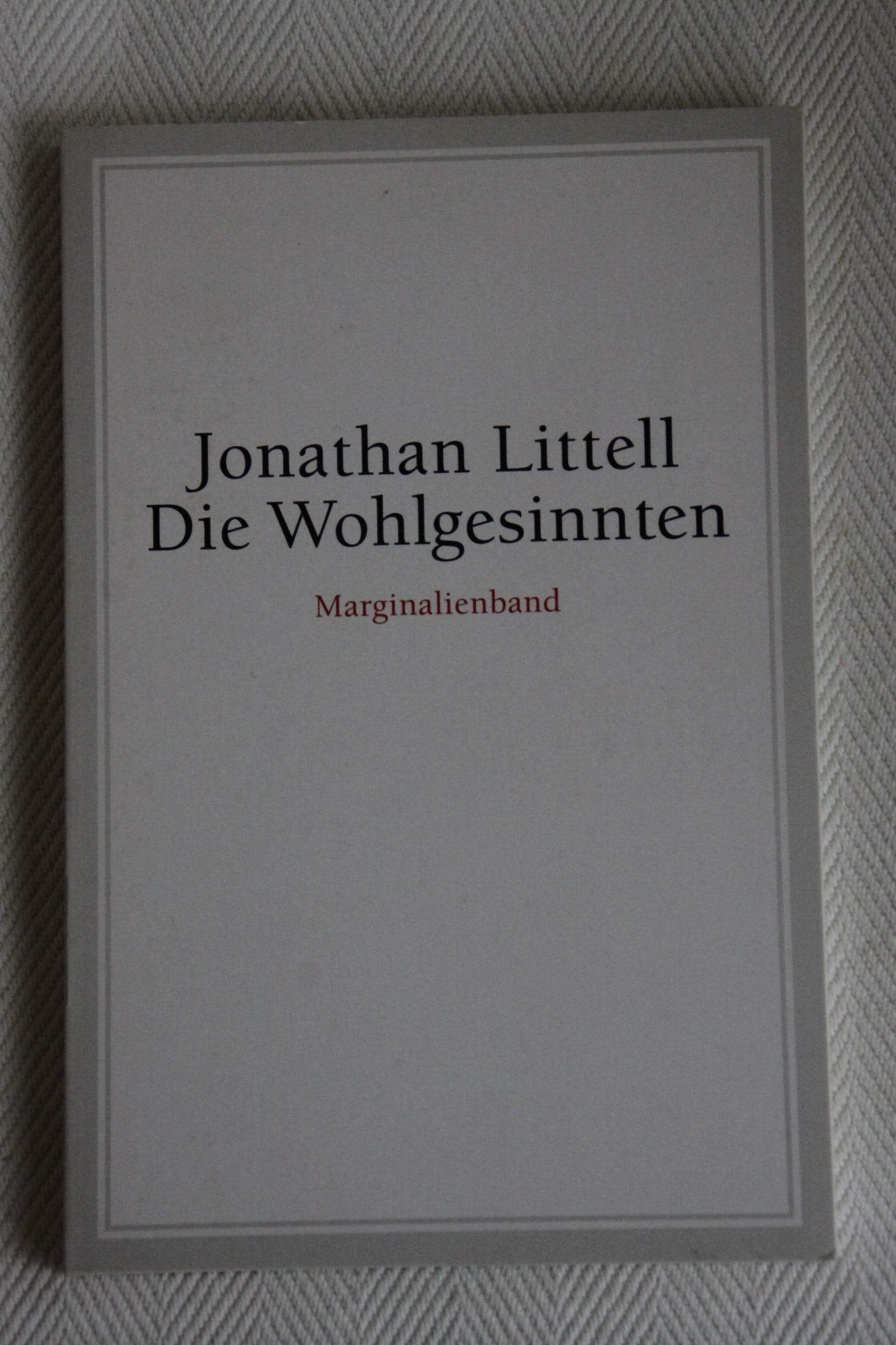 Die Wohlgesinnten. Marginalien Contemporary literature Books