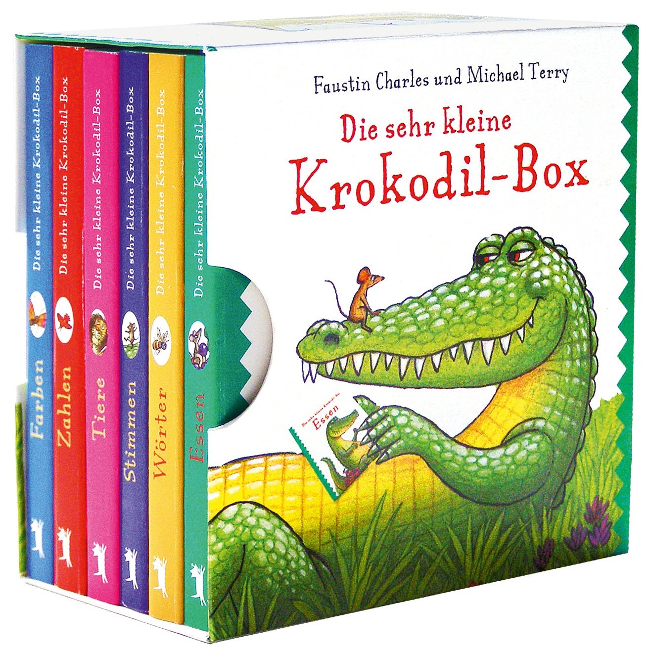Die sehr kleine Krokodil-Box: Farben, Zahlen, Tiere, Stimmen, Wörter, Essen (Das sehr unfreundliche Krokodil) Non-fiction