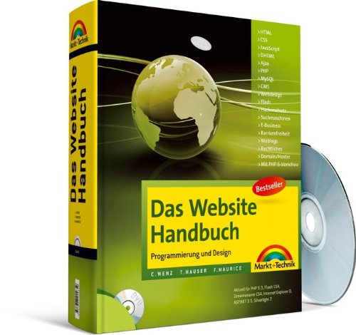 Das Website Handbuch - aktualisierte Ausgabe: Programmierung und Design (Kompendium / Handbuch) Computer Science Books