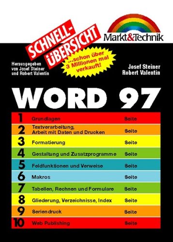 Word 97 Schnellübersicht Books