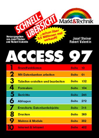 Access 97 Schnellübersicht. Das perfekte Nachschlagewerk für den täglichen Einsatz Learning & Reference
