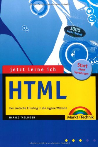 Product Image: Jetzt lerne ich HTML . Der einfache Einstieg in die eigene Website
