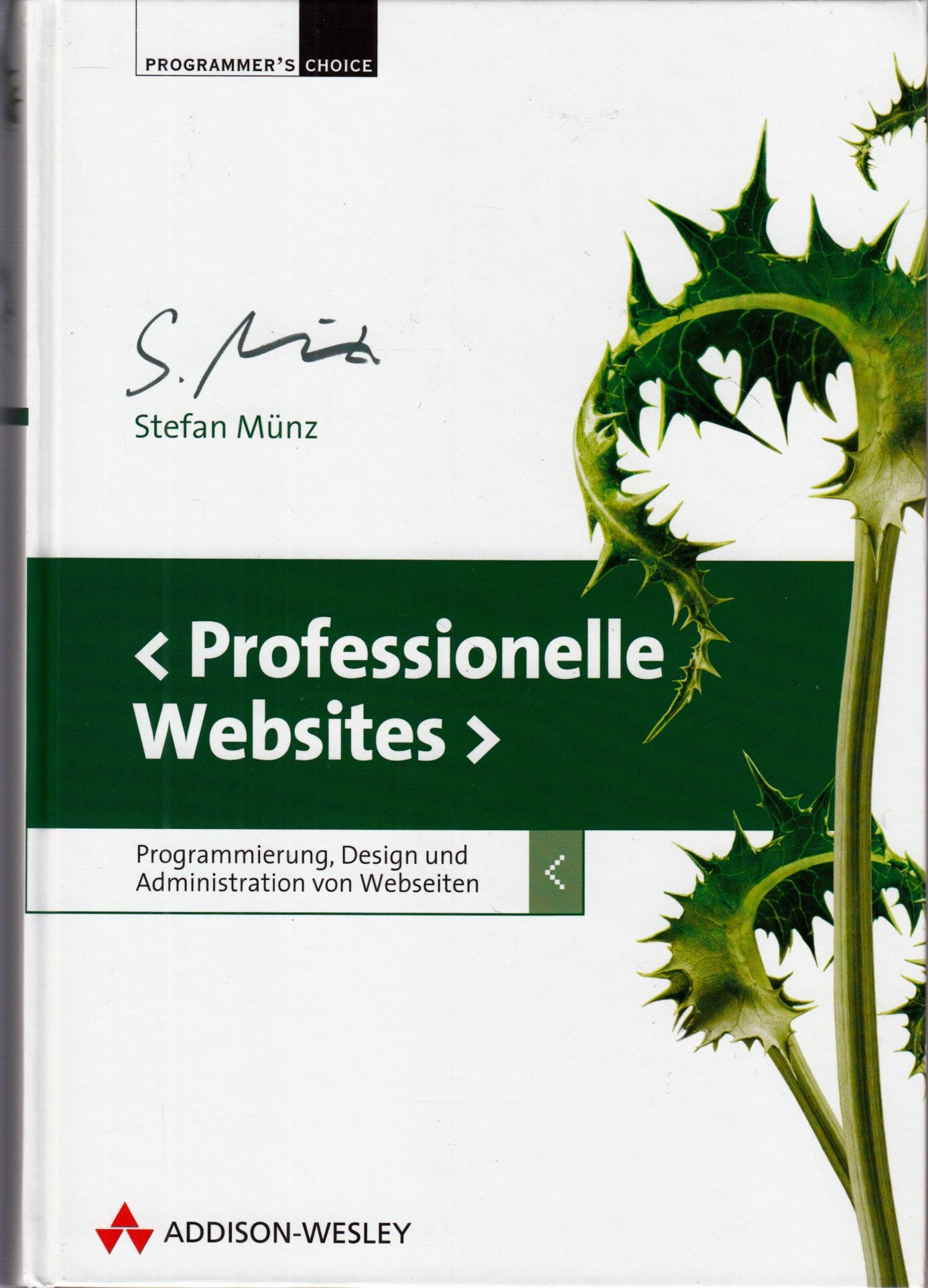 Professionelle Websites - inkl. aller Listings auf CD: Design, Programmierung und Administration von Webseiten (Programmer's Choice) Books