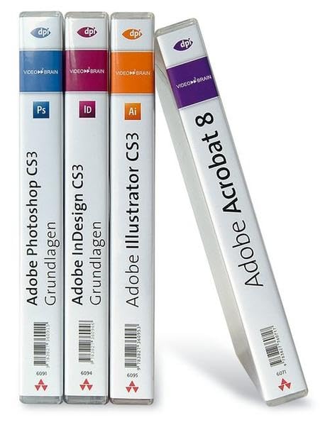 Adobe Creative Suite 3 Standard - Bundle - Video-Training: Vier Video-Trainings zum Vorzugspreis! Enthält Photoshop CS3, InDesign CS3, Illustrator CS3 ... 8 (AW Videotraining Grafik/Fotografie) Hobbies & Crafts