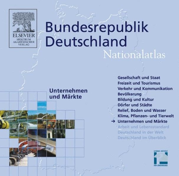 Nationalatlas, Unternehmen Und Maerkte: Enterprises and Markets book