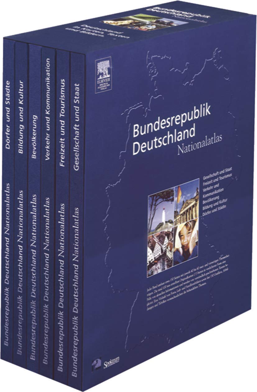 Nationalatlas Bundesrepublik Deutschland - Unser Land in Karten, Texten und Bildern: Gesellschaft und Staat - Bevölkerung - Dörfer und Städte - ... und Kommunikation - Freizeit und Tourismus Geology & Geography