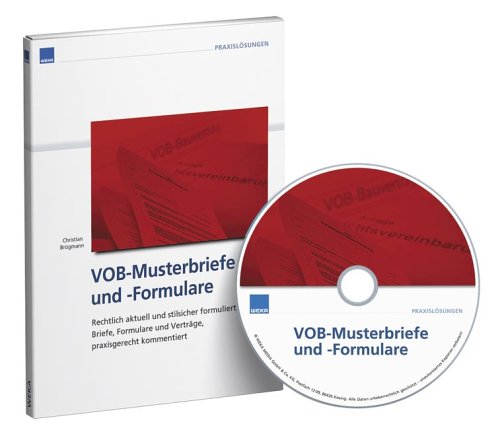 VOB Musterbriefe und Formulare für Fliesen-, Boden- und Estrichleger. Rechtlich aktuell und stilsicher formuliert Briefe, Formulare und Verträge, praxisgerecht kommentiert Books