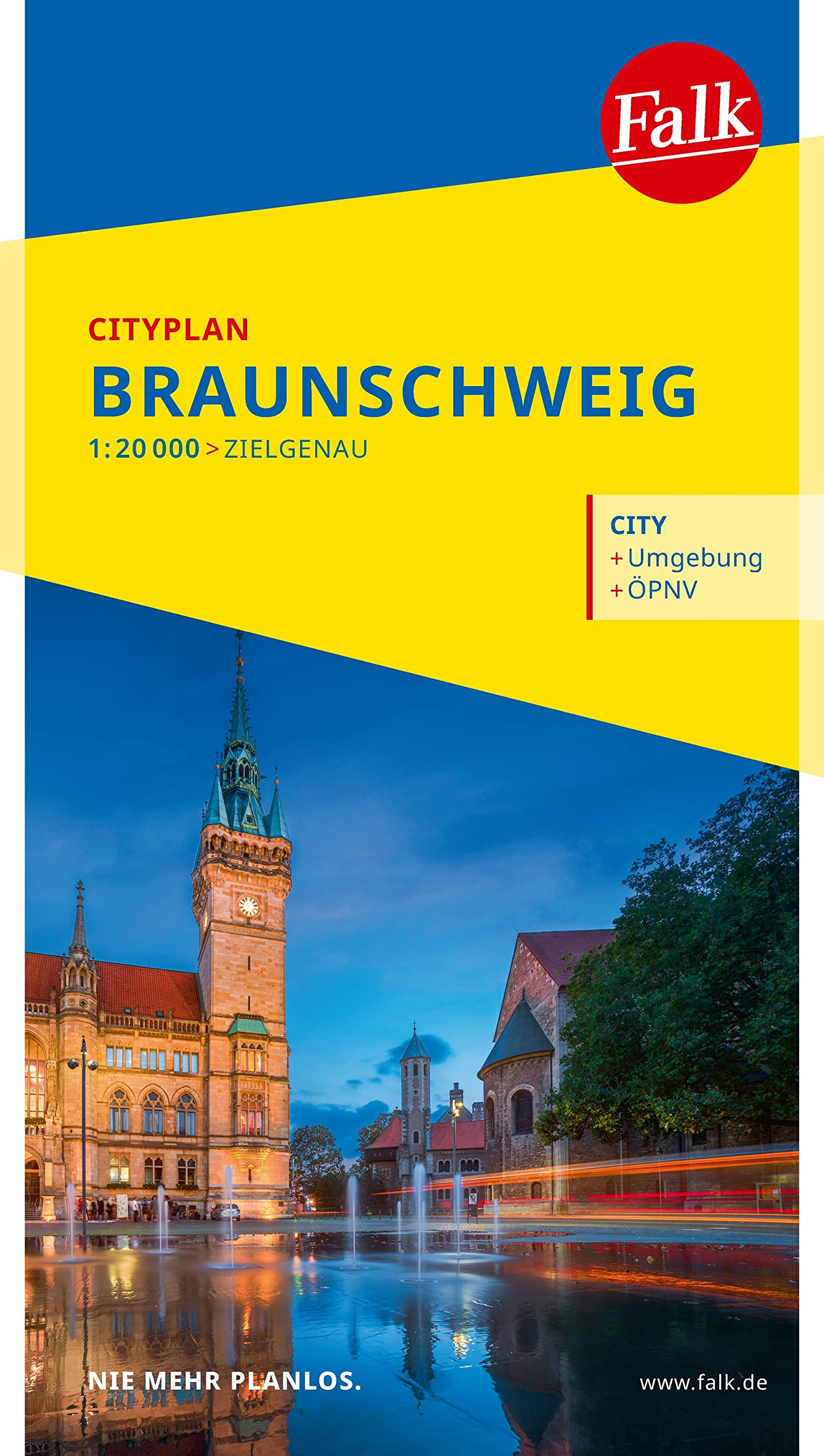 Falk Cityplan Braunschweig 1:20.000 Leisure, Home & Garden
