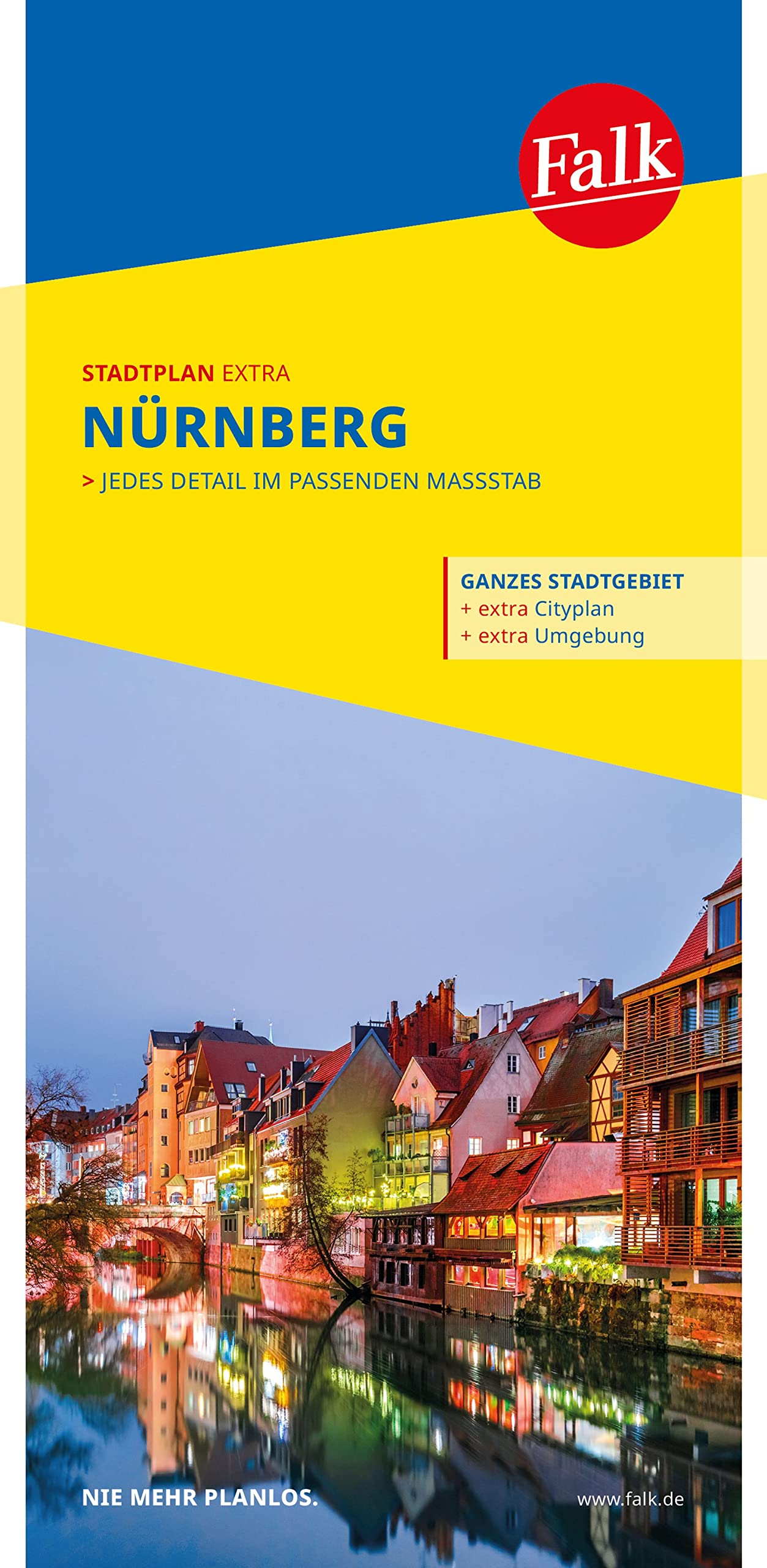 Product Image: Falk Stadtplan Extra Nürnberg 1:20.000