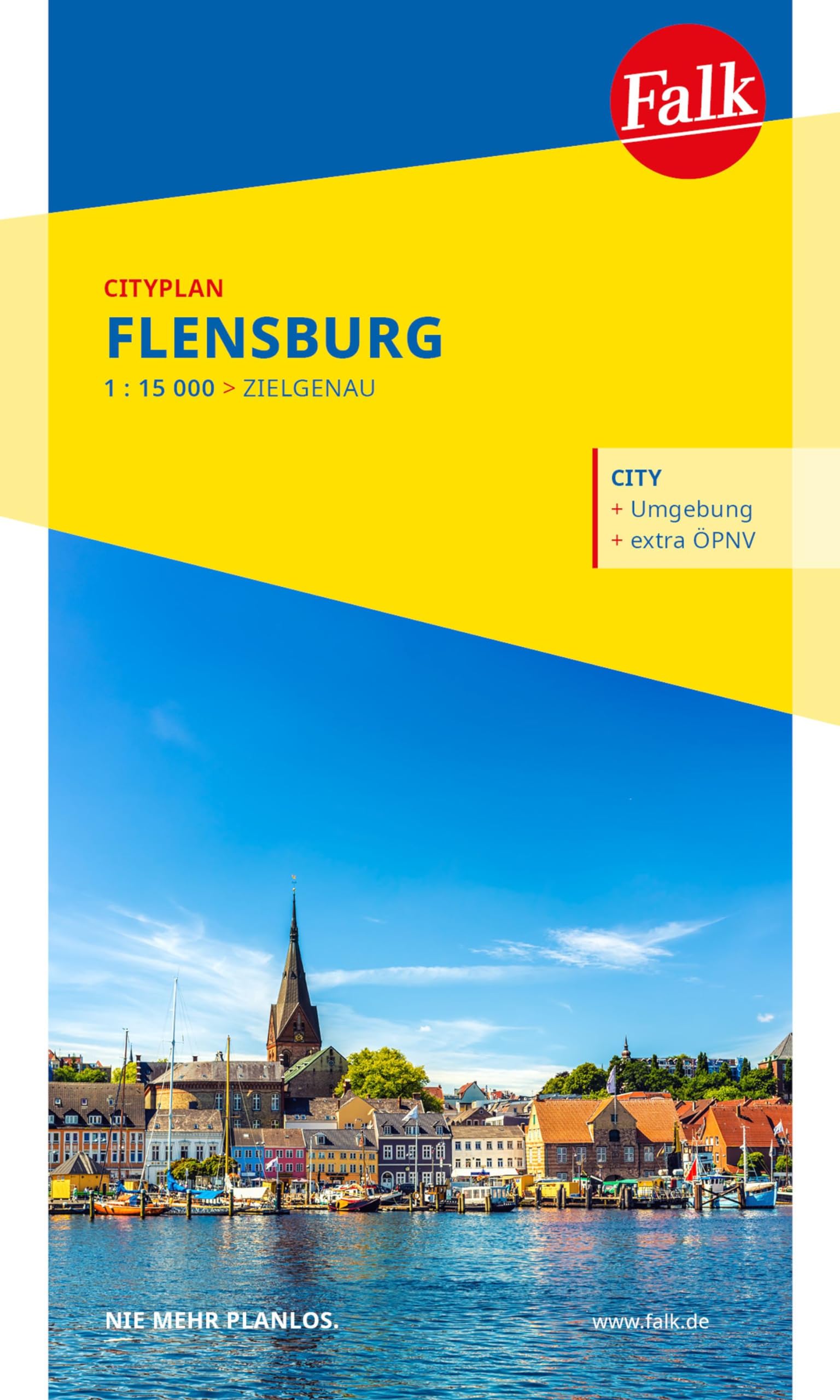 Falk Cityplan Flensburg 1:15.000 Leisure, Home & Garden