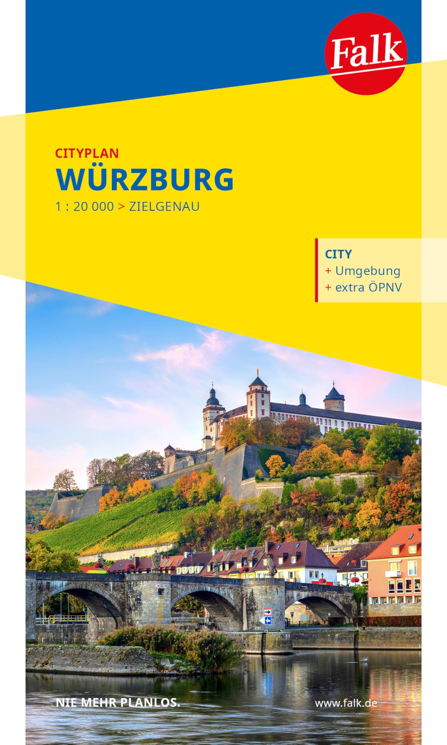 Falk Cityplan Würzburg 1:15.000 Leisure, Home & Garden