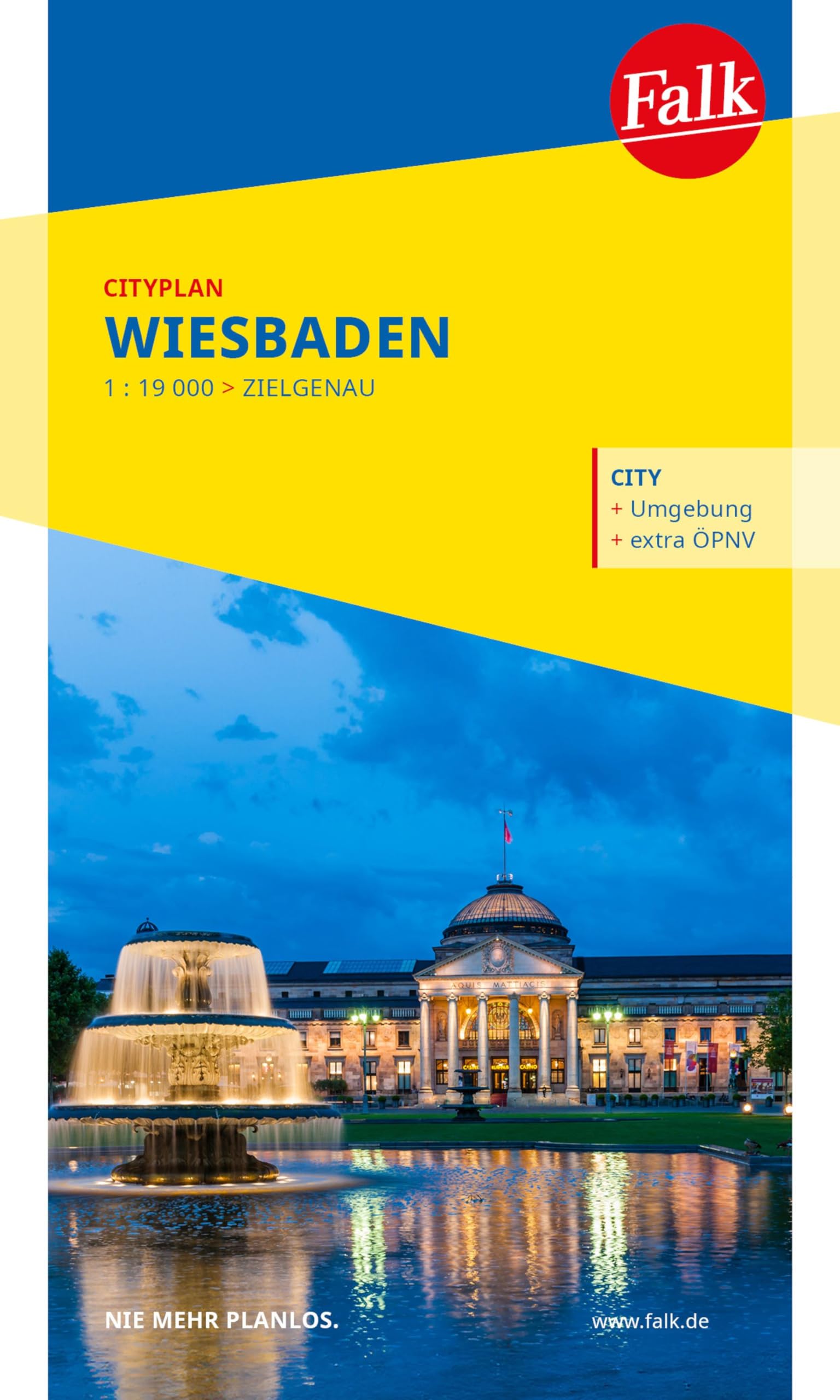 Falk Cityplan Wiesbaden 1:19.000 Leisure, Home & Garden