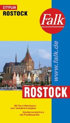 Falk Cityplan Rostock: Mit Durchfahrtsplan und Verkehrslinienplan, Straßenverzeichnis mit Postleitzahlen Maps & Plans