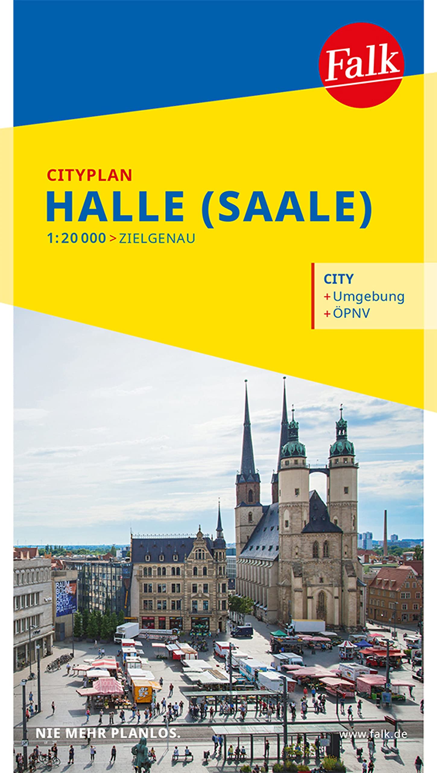Falk Cityplan Halle (Saale) 1:17.500 Leisure, Home & Garden