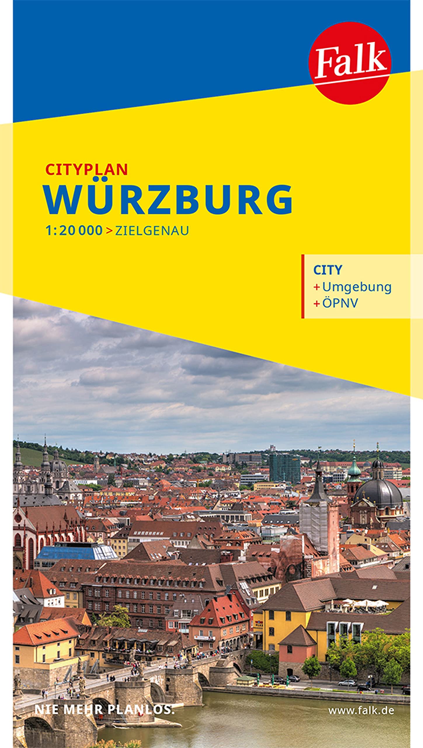 Falk Cityplan Würzburg 1:15.000 Leisure, Home & Garden