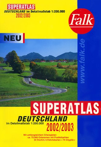 Falk Superatlas Deutschland 2002/2003. Deutschland im Detailmaßstab 1 : 200 000 Leisure, Home & Garden