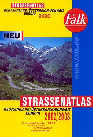 Falk Pläne, Straßenatlas Deutschland, Österreich, Schweiz, Europa 2002/2003 Geology & Geography