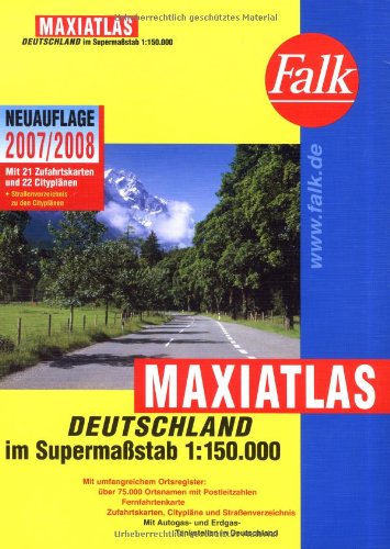 Falk Maxiatlas 2007/2008: Deutschland im Sußermaßstab 1:150000 Books