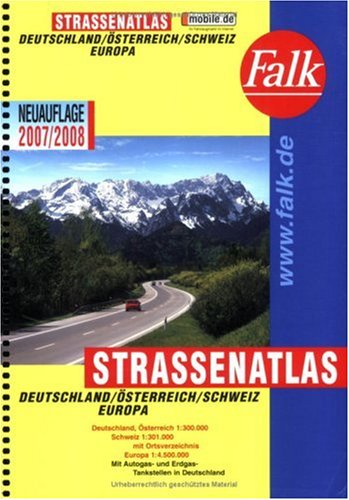 Falk Straßenatlas Deutschland /Österreich /Schweiz /Europa 2009/2010: Mit Ortsverzeichnis und Autogas-/Erdgas-Tankstellen in Deutschland, Österreich, Schweiz Books